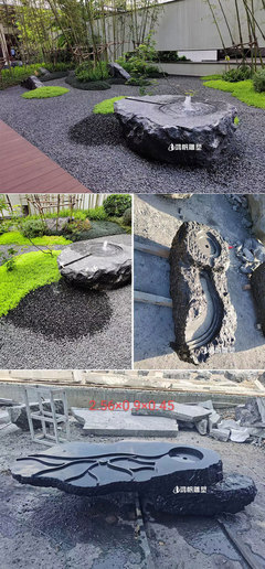 現(xiàn)代庭院景觀中的藝術(shù) 黑山石水缽的裝飾與應(yīng)用